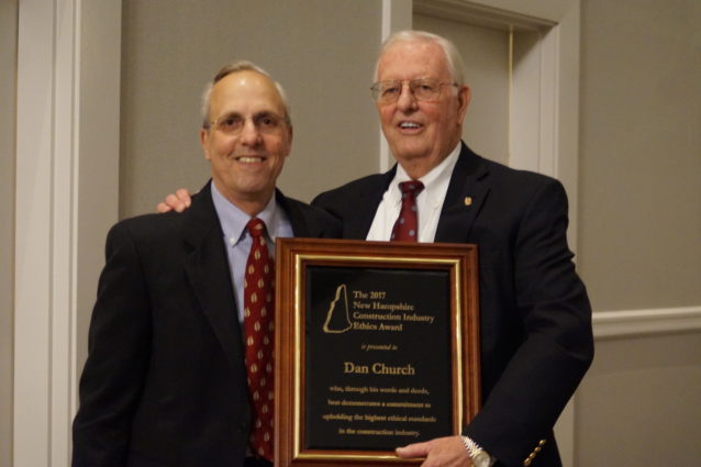 Dan Church awarded ethics award